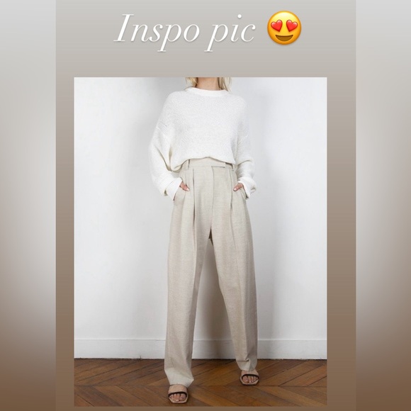 VINTAGE Sag Harbor Cream Linen Blend Trouser Pants, Size 12 Reg, EUC - Picture 7 of 7